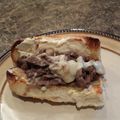 Rodney's cooksnap of when they made Philly Cheese Steak.