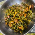 Rashi Mudgal का कुकस्नैप जब उन्होंने सरसों की भुजिया (Sarson ki bhujiya recipe in Hindi) बनाया था।