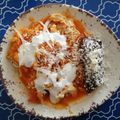El cooksnap de Bibi García cuando hizo Chilaquiles de Guajillo.