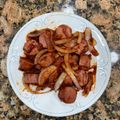 El cooksnap de poramoralhambre cuando hizo Salchichas enchipotladas 😋.