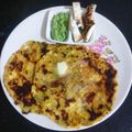 HEMA OZA's cooksnap of when they made પનીર બટર આલુ પરાઠા (Paneer Butter Aloo Paratha Recipe In Gujarati).