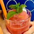 Cooksnap από Stacy! στη συνταγή Γρανίτα Καρπούζι με Λεμόνι και Δυόσμο (Slushy Watermelon with Lemon juice and Mint)!