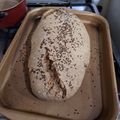 El cooksnap de Gaby Pinato cuando hizo Pan integral con avena.
