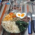 El cooksnap de Yessica Coronel cuando hizo Rafen, o fideos de arroz estilo Ramen.