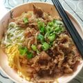 Cooksnap dari Buncha untuk resep Beef bowl / Gyudon / daging sapi iris ala Jepang