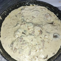 El cooksnap de María Jesús Sanz cuando hizo Pollo a la crema con champiñón y bacon.