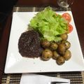 El cooksnap de Ondina Espinal cuando hizo Escalopines de ternera a la reducción Pedro Ximénez y frambuesa.