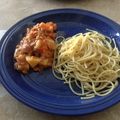 El cooksnap de Ma. Fernanda Garrido cuando hizo Atún a la vizcaína (estilo bacalao).