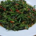 Cooksnap azah zara semasa beliau membuat Paku Pakis Tumis Belacan Simple.