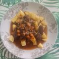 El cooksnap de Javier Escribano cuando hizo Ternera a la jardinera.