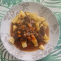 El cooksnap de Javier Escribano cuando hizo Ternera a la jardinera.
