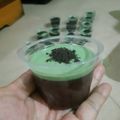 Cooksnap dari eka meilasari untuk resep Puding coklat cantik fla matcha oreo ❤️