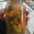 El cooksnap de Mercedes Novillo cuando hizo Ajíes y verduras en conserva.