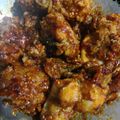Cooksnap Nor Zahida Aini semasa beliau membuat Ayam Goreng Korea Rangup.