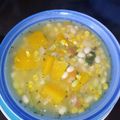El cooksnap de Claudia Monrroy cuando hizo Porotos granados con pilco.