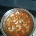 El cooksnap de Patricia Valdenebro cuando hizo Camarones rancheros.