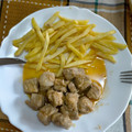El cooksnap de Sara García Ramajo cuando hizo Lomo al ajillo andaluz.