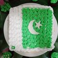 Zobia Sajjad's cooksnap of when they made Flag cake.