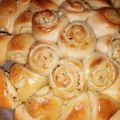El cooksnap de Yudith cuando hizo Pan de ajo "Pull apart".