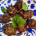 รูป Cooksnap ของ ครัวไก่ไข่ เมื่อเขาทำ ลาบหมูทอด Thai Laab Meatballs