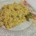 El cooksnap de Estefi Banderet cuando hizo Arroz con salsa de crema y pollo.