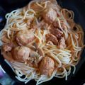 Kerekes Judit Cooksnap-ja, amikor elkészítette a(z) Bakonyi húsgombóc, spagettivel receptet.