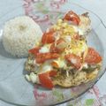 El cooksnap de Gustavo Climent cuando hizo Pollo mediterráneo.