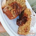 El cooksnap de Luciana Ortiz cuando hizo Budín integral de banana, avena y dulce de leche.