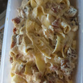 El cooksnap de Marta Jiménez-Bravo cuando hizo Tagliatelle al huevo con carbonara de champiñón.