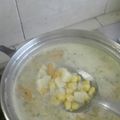 kim yostim hernandez's cooksnap of when they made Sopa de papa con elote.