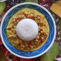 El cooksnap de Sandritah Cánoves García cuando hizo Garbanzos en salsa de curry y mango con arroz basmati 🍚🥭.