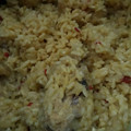 El cooksnap de María Belén Lizardía cuando hizo Arroz amarillo con pollo.