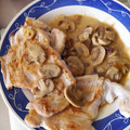 El cooksnap de Luis cuando hizo Filete de pechuga de pavo a la plancha con champiñones y ajicos.