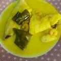 El cooksnap de Zaira cuando hizo Bacalao en salsa con pimientos y gambas.