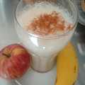 El cooksnap de Lorelei cuando hizo Jugo plátano-manzana.