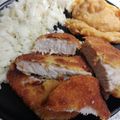 El cooksnap de Amparo&Ari cuando hizo Tonkatsu (Cerdo empanizado Japonés).