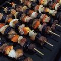El cooksnap de andilello cuando hizo Brochetas de pollo, cerdo y carne vacuna. #RecetasConAmigos.