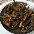 Asha Sharma's cooksnap of when they made Achari Bhindi.