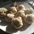 El cooksnap de nieves cuando hizo Profiteroles o pasta choux.