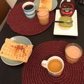 El cooksnap de Lau López cuando hizo Waffles con dulce de leche.