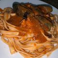 El cooksnap de Samantha Olavarria cuando hizo Pasta Marinera.