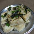 Rekha Ramchandani's cooksnap of when they made સૂજી/રવા ઢોકળા (Rava Dhokla Recipe In Gujarati).