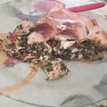 El cooksnap de Andrea Portela cuando hizo Tarta de Espinaca y Pollo.