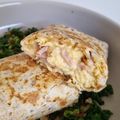 รูป Cooksnap ของ ครัวนุ้งแคท เมื่อเขาทำ Ham cheese Tortilla wrap / ทอร์เทียไส้ทะลัก สไตล์ฝรั่ง easy breakfast