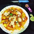 Bisakha Dey's cooksnap of when they made পনির লেসুনি টিক্কা পিজ্জা(paneer lehsuni tikka pizza recipe in Bengali).