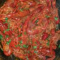 El cooksnap de Vanesa Colomina cuando hizo Cangrejos de río en salsa picante.