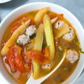 Cooksnap của Minh Thuý khi họ làm theo món Canh chua thịt viên nấu với dọc mùng