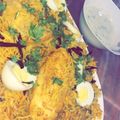 صورة من Sakha'a Arab، شاركها بعد تجربة وصفة برياني الدجاج 🍗 وسلطة الزبادي