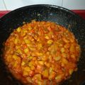 El cooksnap de José María López cuando hizo Pisto de calabaza.