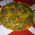 El cooksnap de Marta Merino cuando hizo Fideos soba con verduras.